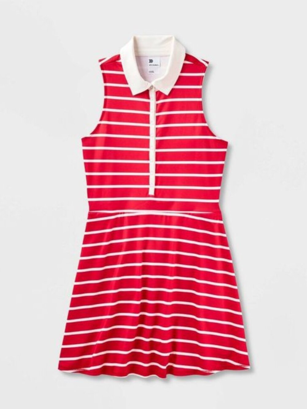 All in Motion Red Striped Knit Polo Active Dress Women’s Large L